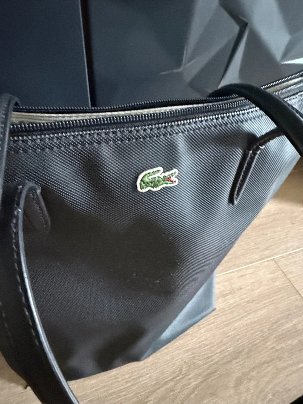 Lacoste L.12.12 Concept Vertical Tote - Black - Picture 2 of 11